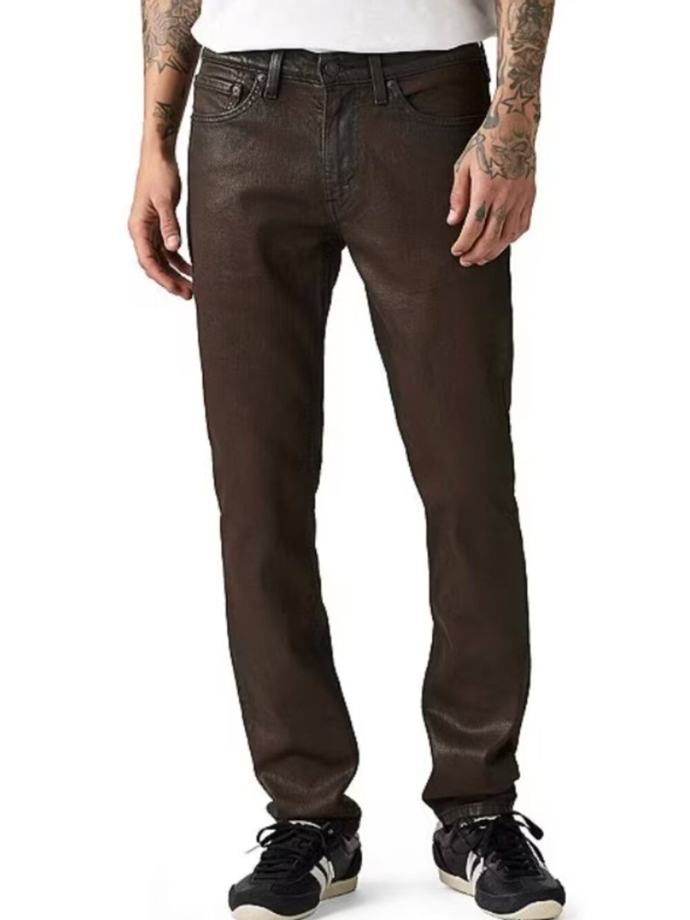 Levis 511 Coated Moto Jeans Waxed Bikercore 31x30 NWT - Picture 2 of 12